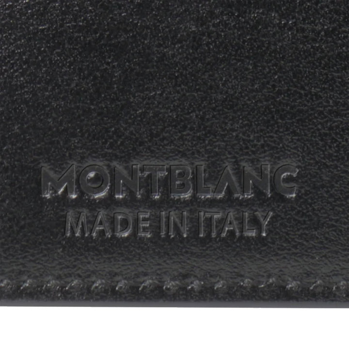 Montblanc portafoglio verticale 14 scomparti e tasca con cerniera Meisterstück nero 198318