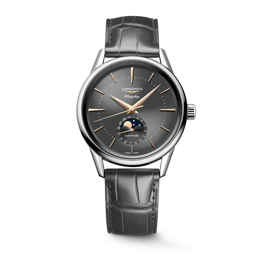 LONGINES – FLAGSHIP HERITAGE MOONPHASE – L4.815.4.52.2