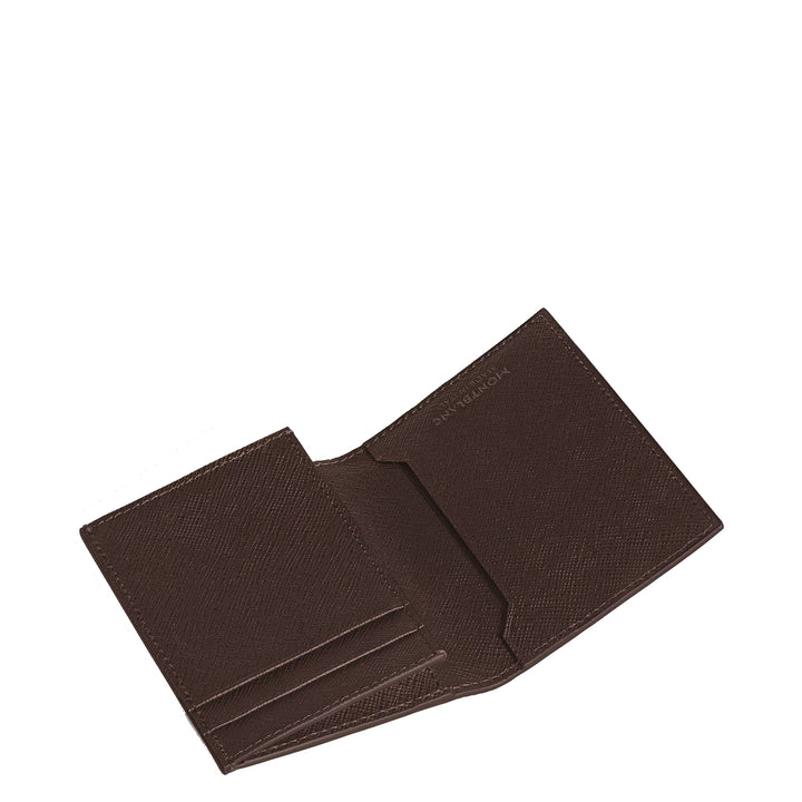Montblanc portacarte 2 tasche pelle Sartorial ebony colour 223043