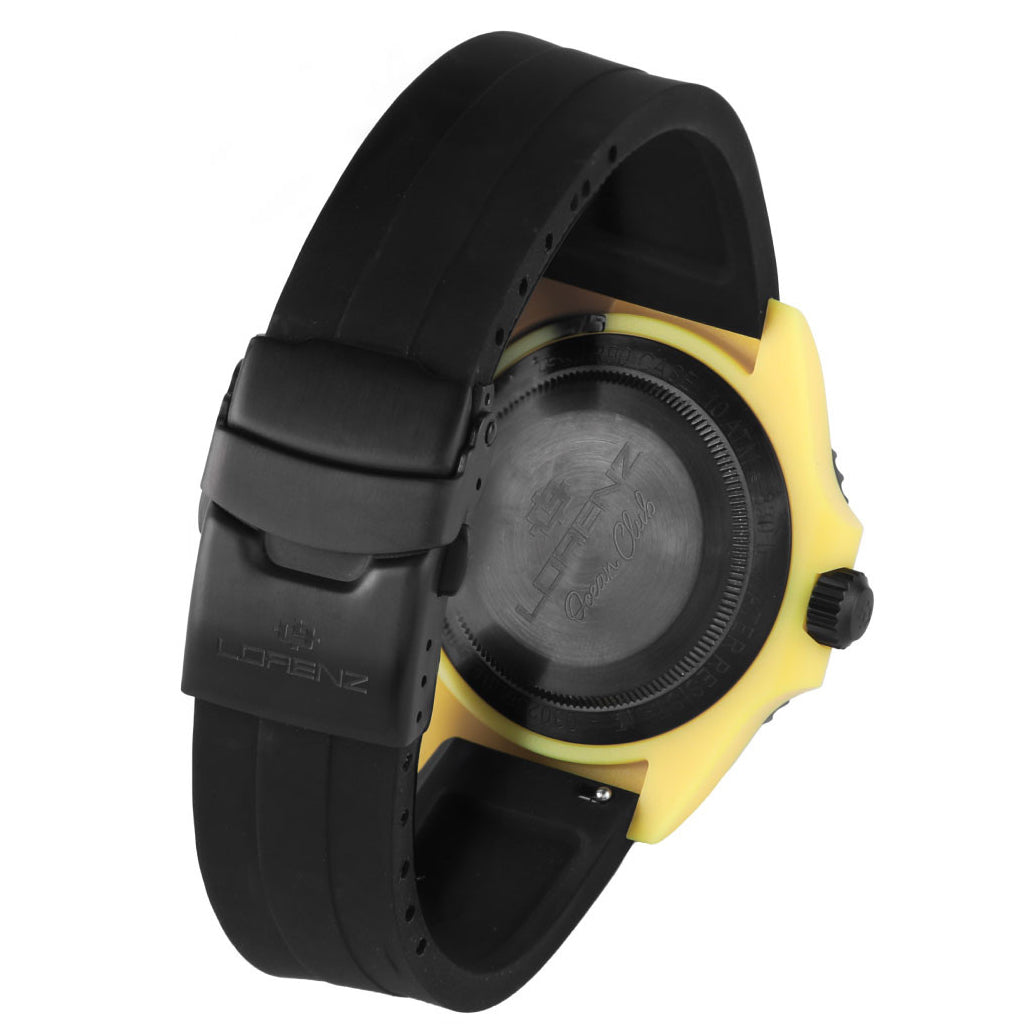 Lorenz orologio Ocean Club Yellow Fin 40mm nero quarzo 030268EE