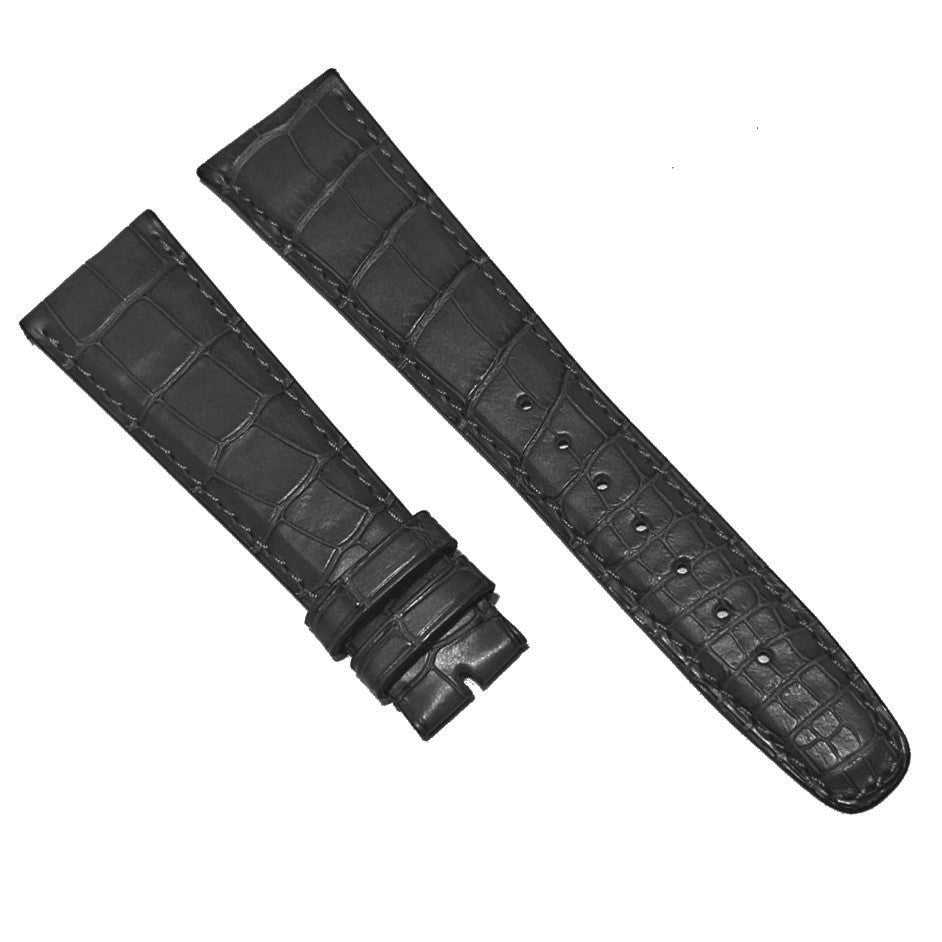 IWC spezzoni cinturino standard alligatore nero opaco 22/16 per fibbia Ardiglione IWA00948 22/16