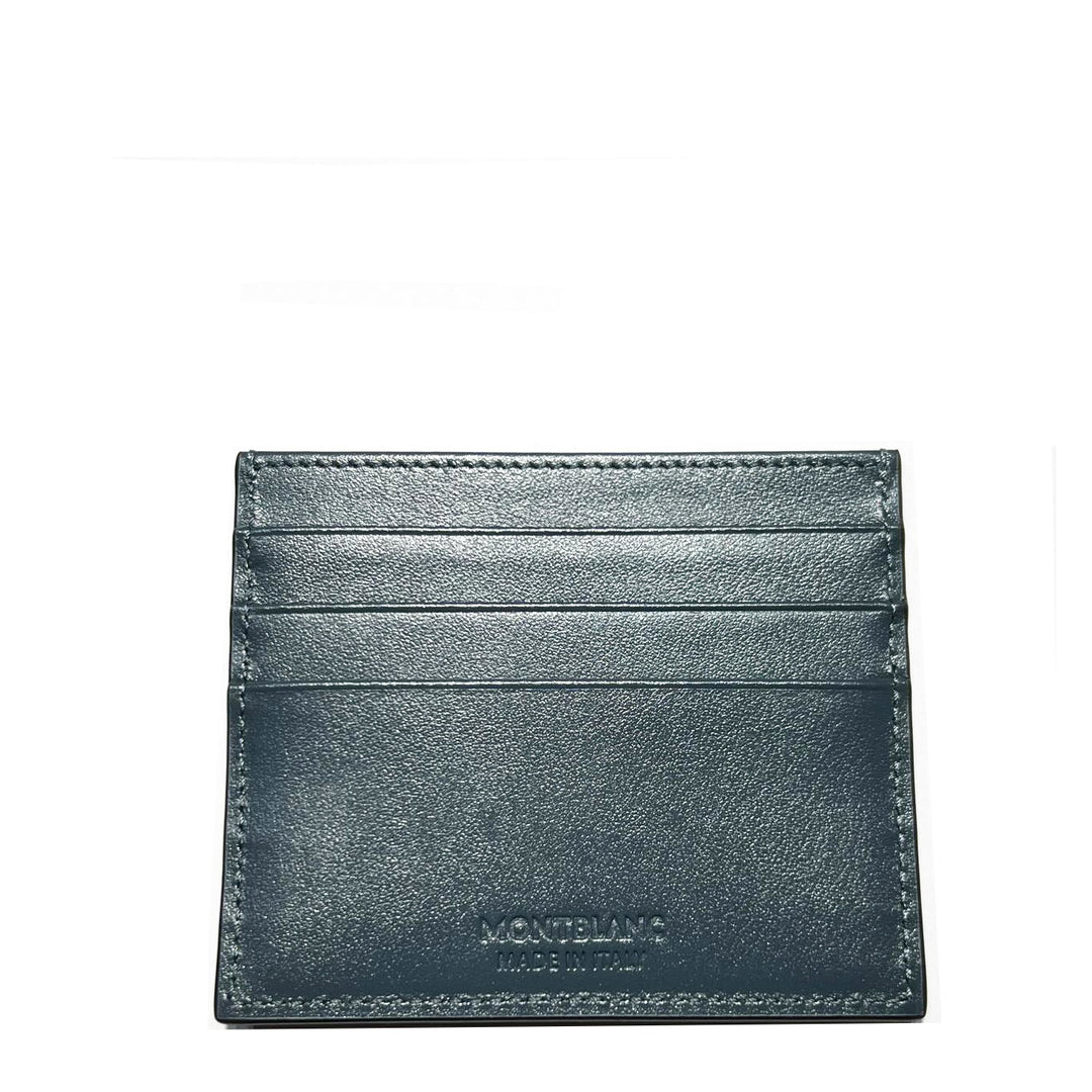 Montblanc porta carte di credito 5cc Meisterstuck Velvet blue 220448