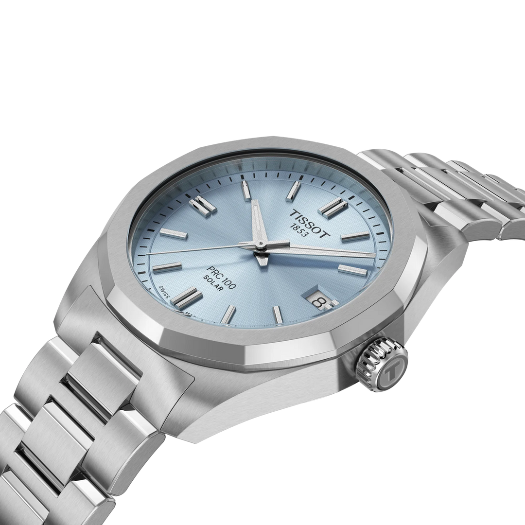Tissot PRC 100 Solar 39mm azzurro quarzo acciaio T151.822.11.351.00