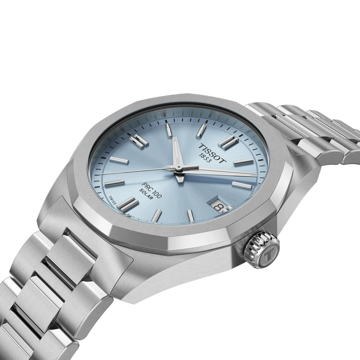 Tissot PRC 100 Solar 39mm azzurro quarzo acciaio T151.822.11.351.00