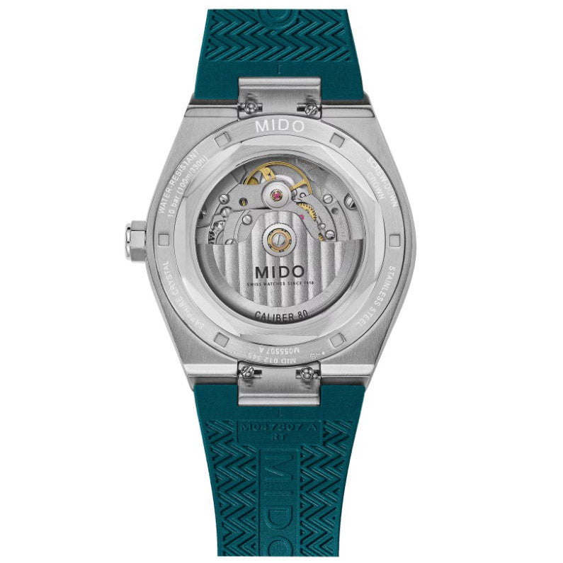 Mido orologio Multifort 8 One Crown verde 40mm automatico acciaio M055.507.17.091.00
