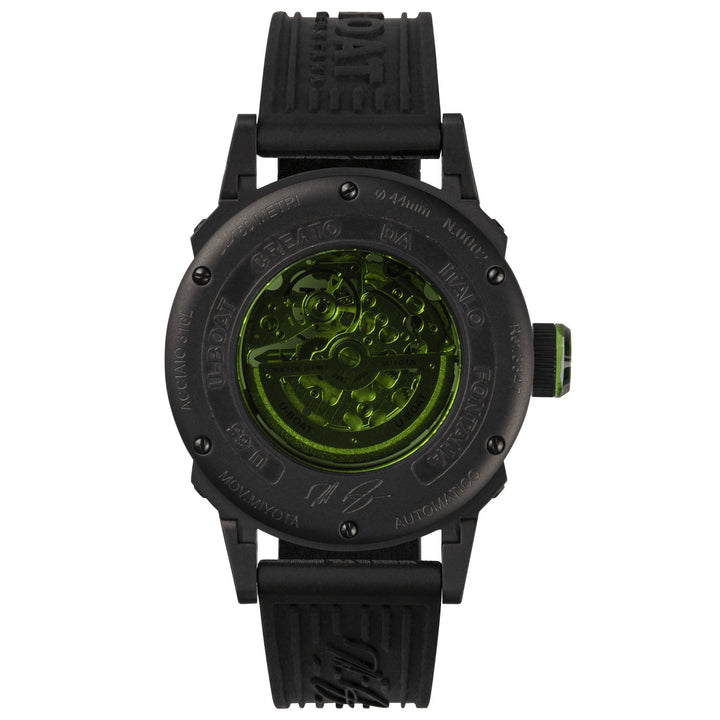 U-BOAT orologio U-65 44mm verde automatico acciaio finitura PVD nero 3347