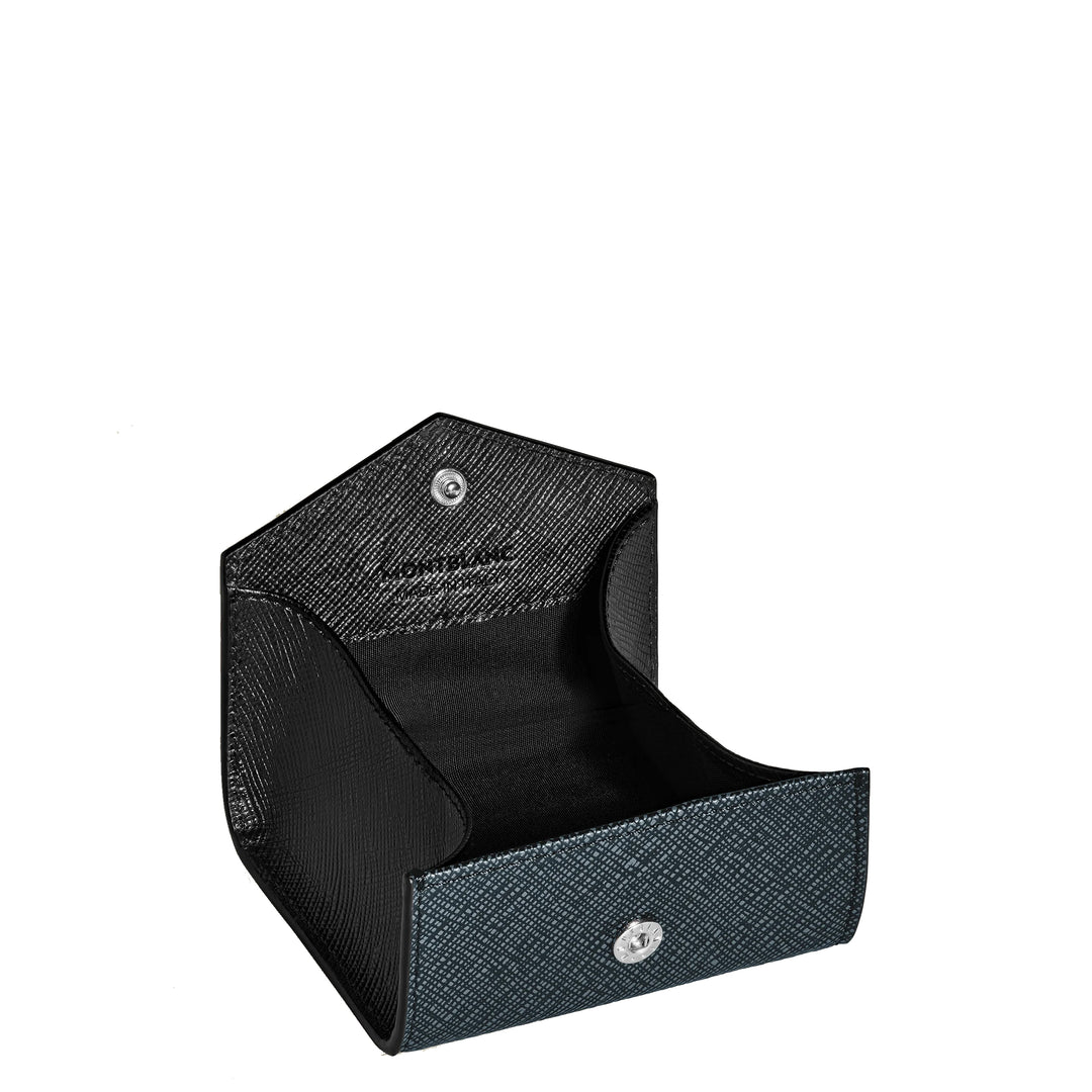 Montblanc portamonete Sartorial tweed blu 220348