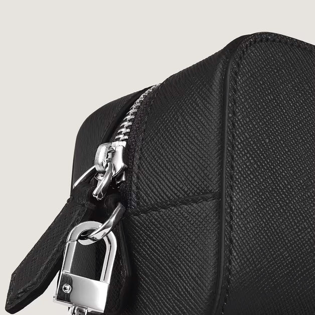 Montblanc trousse da toilette piccola pelle Sartorial nero 221572