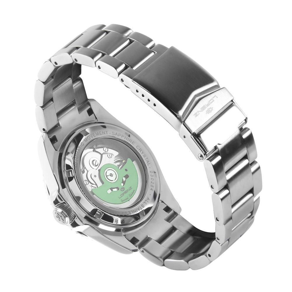 Lorenz orologio Tako 43mm nero automatico acciaio 030254HH