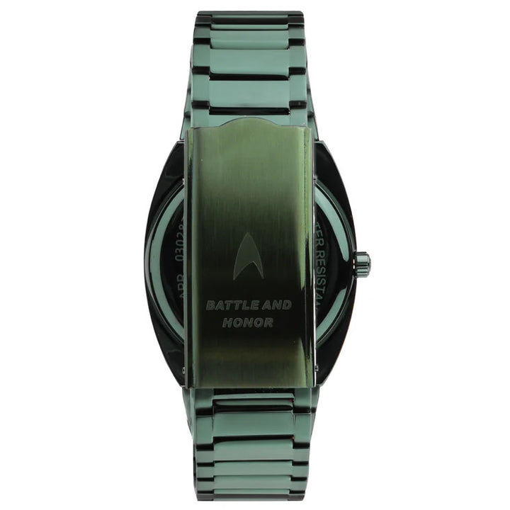 Lorenz orologio STAR TREK Klingon 40x36 mm verde quarzo acciaio finitura PVD verde 030287KL