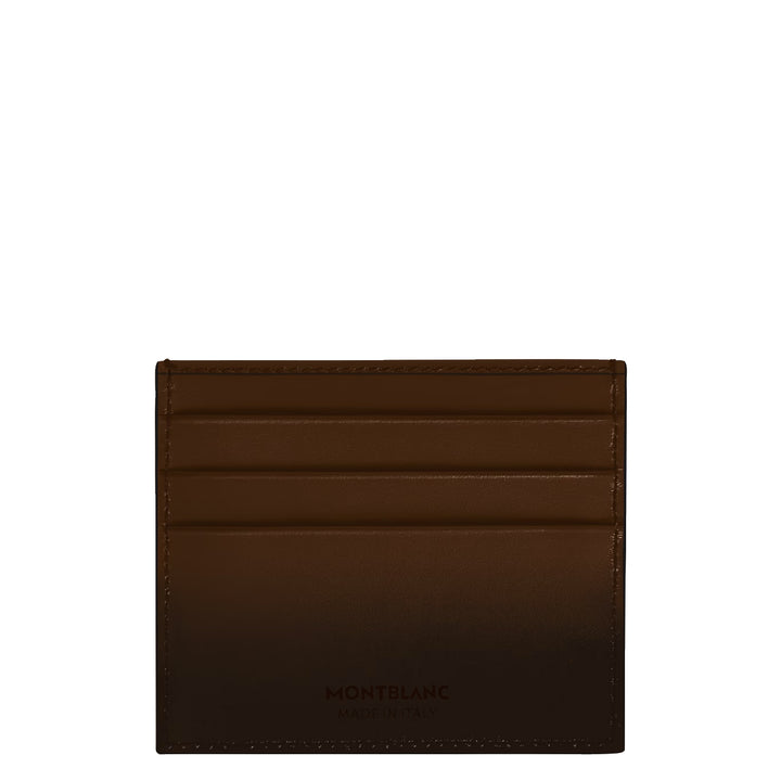 Montblanc porta carte 6 scomparti Meisterstück sfumato marrone 220319