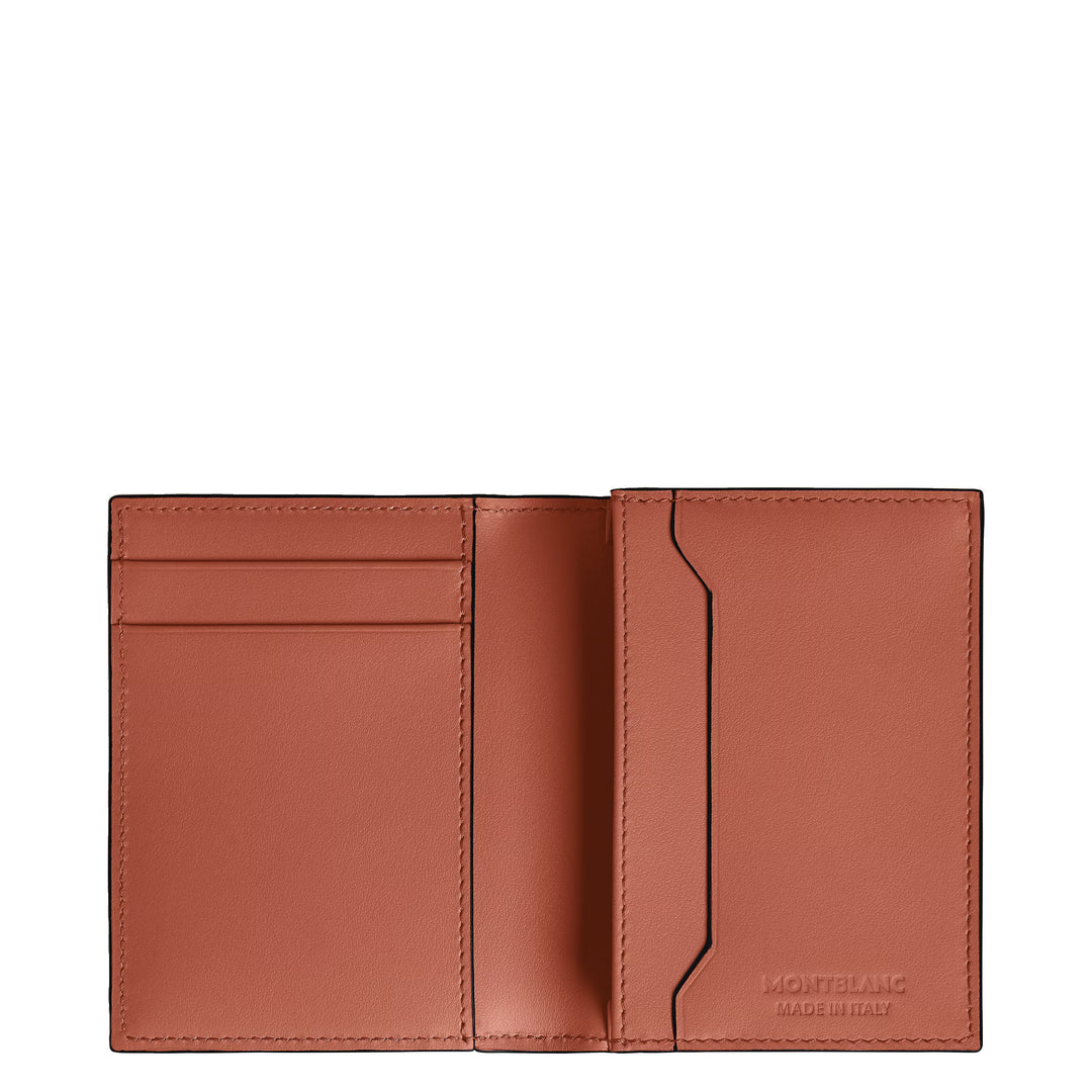 Montblanc card holder 4 pockets Extreme leather black/bauxite 223167