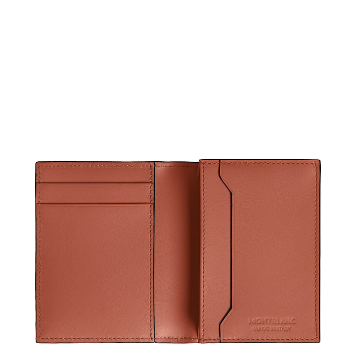 Montblanc card holder 4 pockets Extreme leather black/bauxite 223167