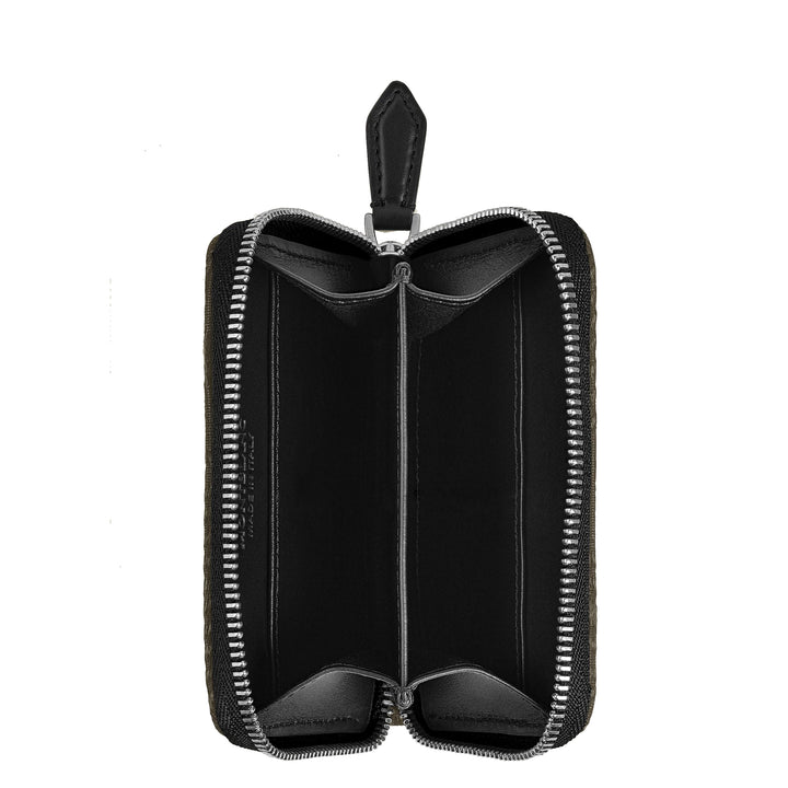 Montblanc portafoglio con cerniera 2 scomparti mini 4810 kaki verde 220263