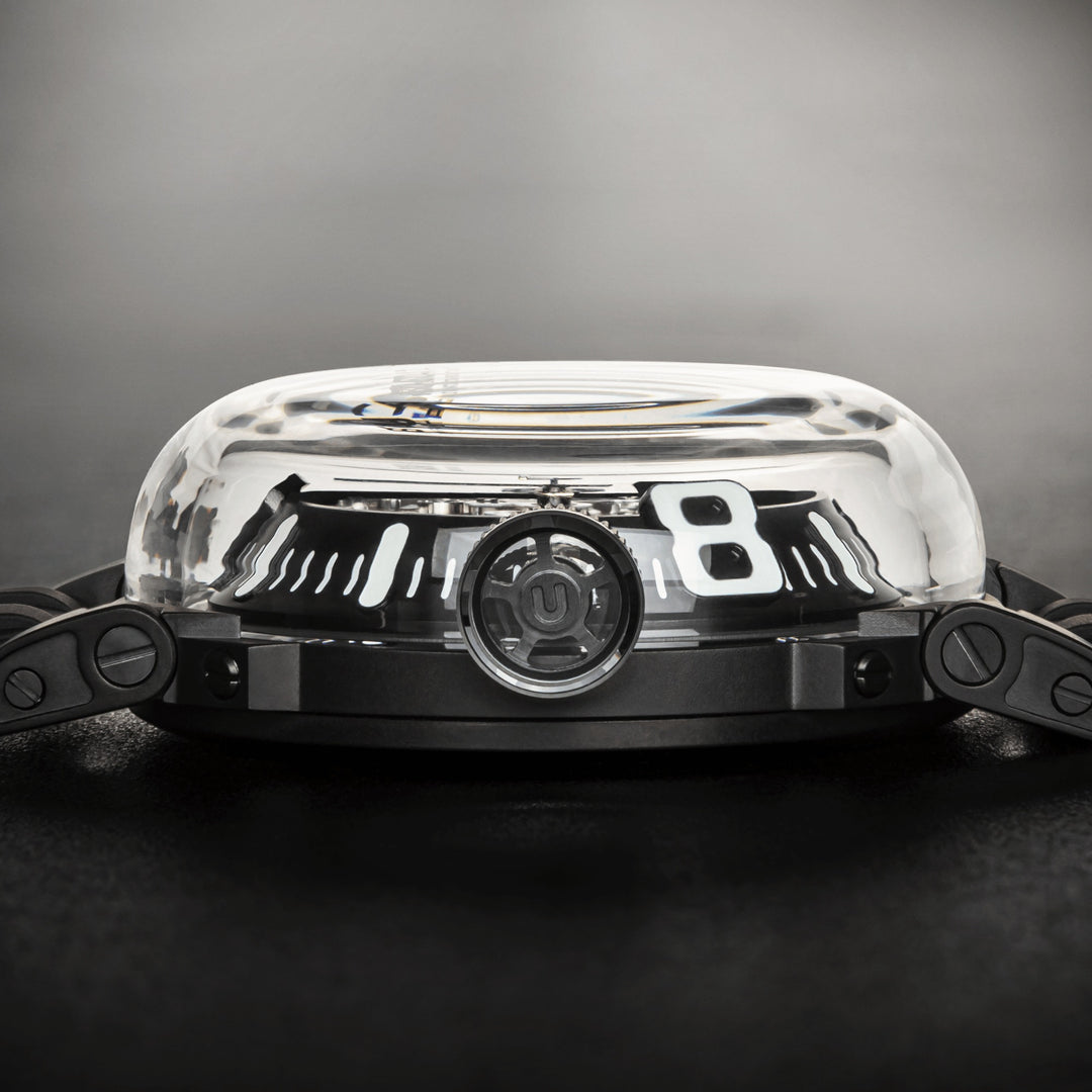 U-BOAT orologio U-65 44mm bianco automatico acciaio finitura PVD nero 3349