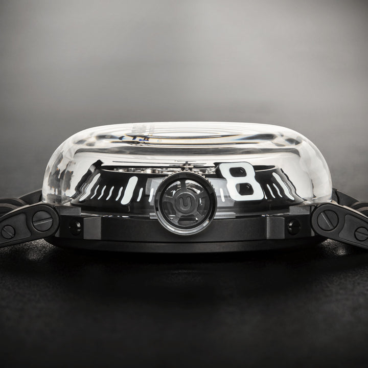 U-BOAT orologio U-65 44mm bianco automatico acciaio finitura PVD nero 3349
