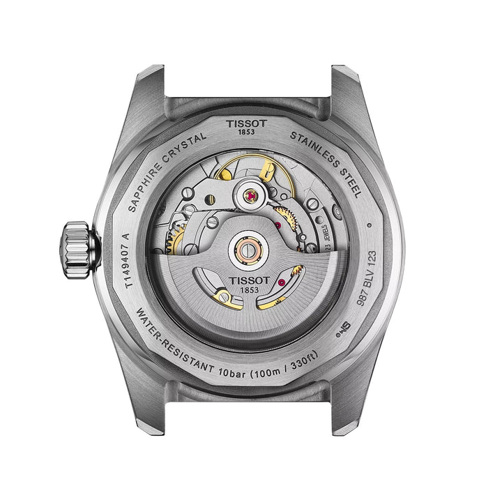 Tissot orologio PR516 Powermatic 80 38mm Blu automatico acciaio T149.407.16.041.00