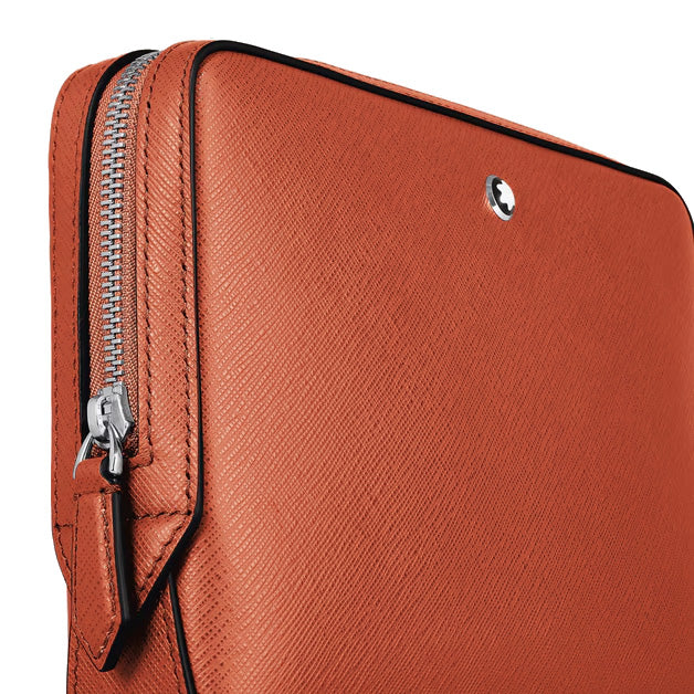 Montblanc borsa a tracolla piccola pelle Sartorial mandarino 221576