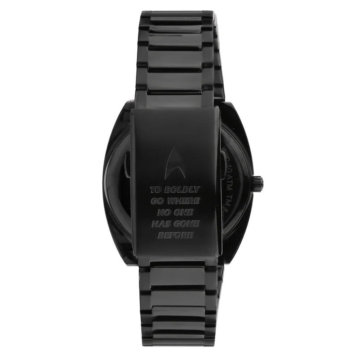Lorenz-Uhr STAR TREK Deep Space Limited Edition 40x36 mm schwarzer Automatikstahl schwarzes PVD-Finish 030287LE