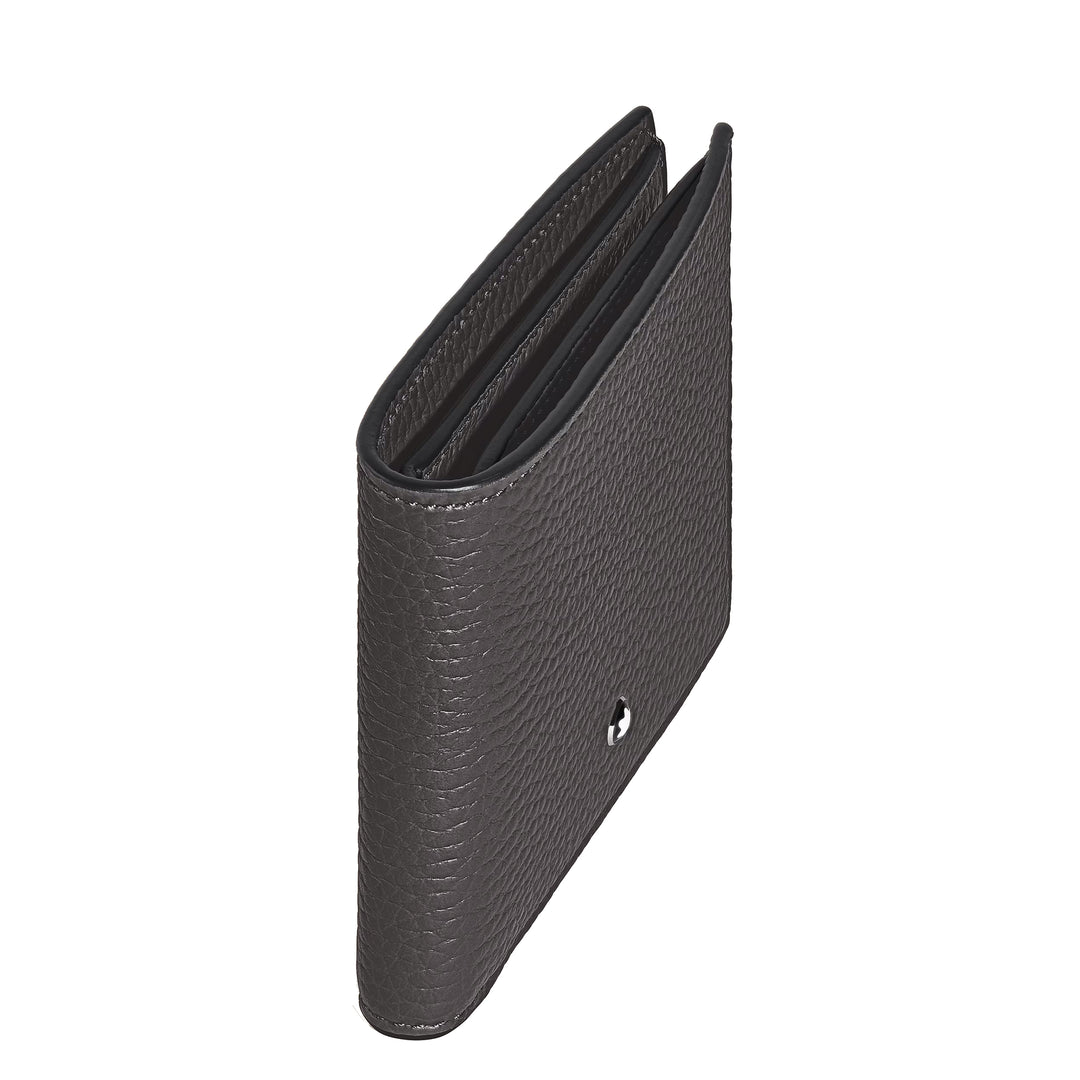 Montblanc portafoglio 6 Tasche pelle in grana forged iron 223013