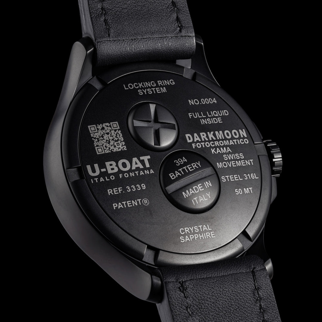 U-BOAT orologio Darkmoon Kama PVD Grey 46,50mm grigio quarzo acciaio PVD grigio 3339