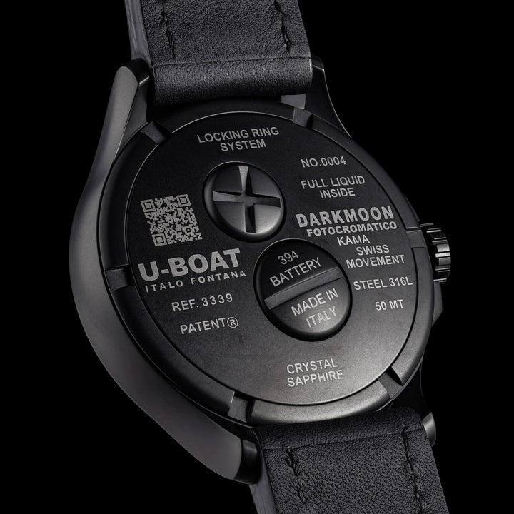 U-BOAT orologio Darkmoon Kama PVD Grey 46,50mm grigio quarzo acciaio PVD grigio 3339
