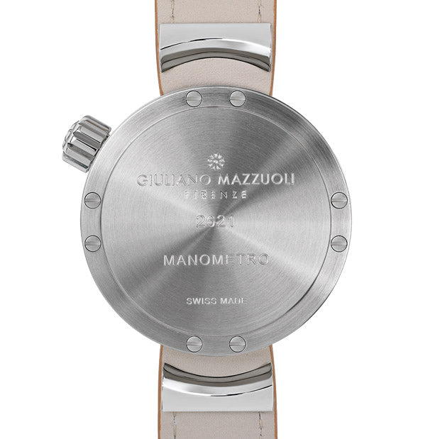 Giuliano Mazzuoli Manometer watch 45mm black automatic steel MRP02N