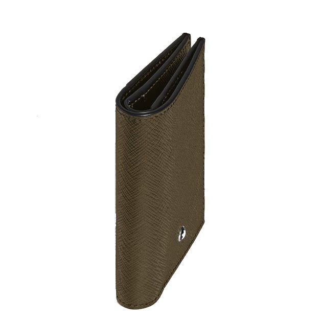 Montblanc portafoglio mini 4 tasche pelle Sartorial kaki 221508