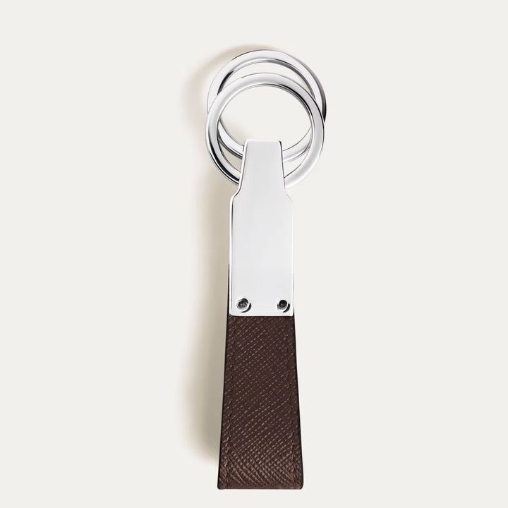 Montblanc portachiavi pelle Sartorial Ebano 223073