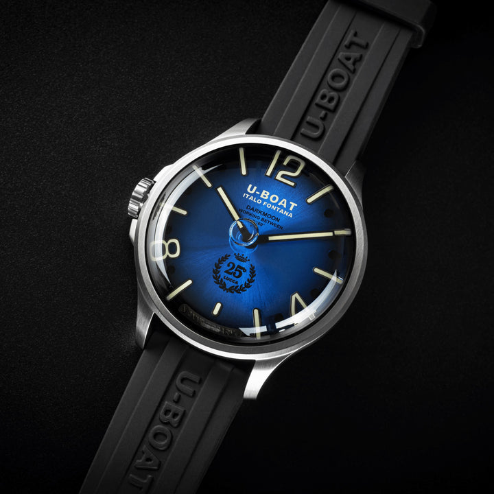 U-BOAT orologio Darkmoon 25° Limited Edition SS Blue Soleil 46mm blu quarzo acciaio 2029