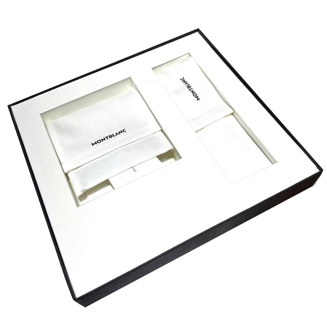 Montblanc set sfera Pix e portacarte di credito 6cc Meisterstuck nera 137793