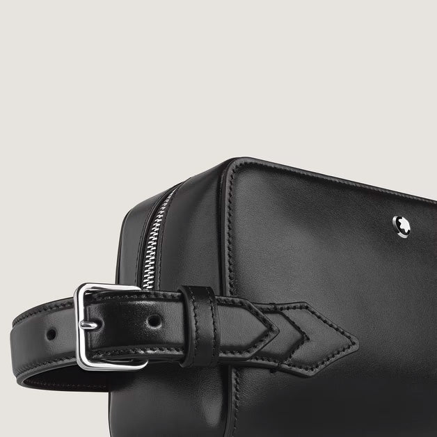 Montblanc trousse da toilette pelle Meisterstück nero 220408