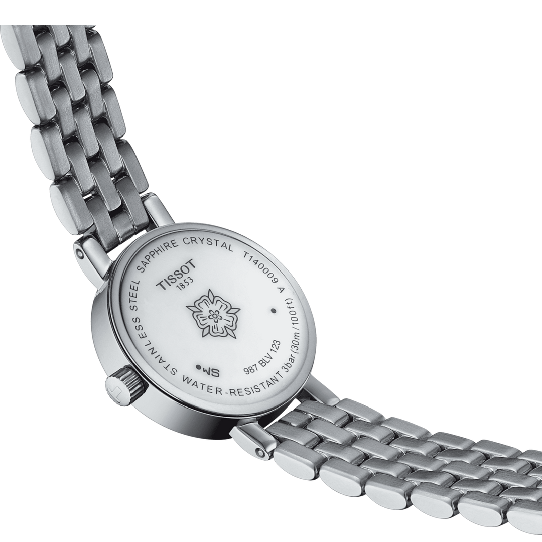 Tissot orologio Lovely Round 19,5mm madreperla diamanti quarzo acciaio T140.009.61.116.00