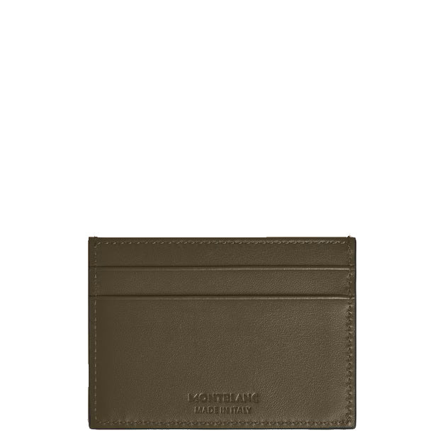 Montblanc portacarte 5 tasche pelle Extreme kaki 221422