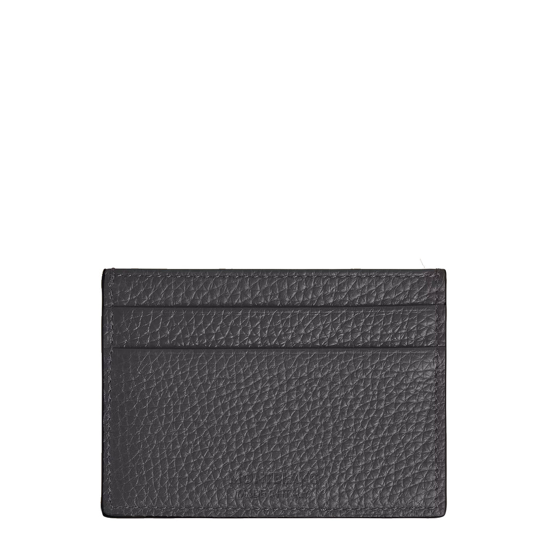 Montblanc portacarte 5 Tasche pelle grana forged iron 223031