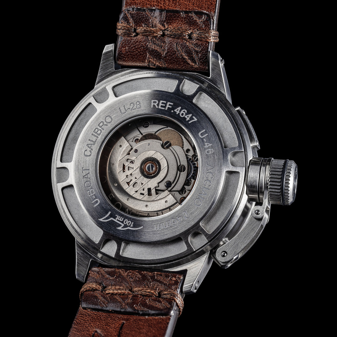 U-BOAT orologio Classico U-46 46mm beige automatico acciaio 4647