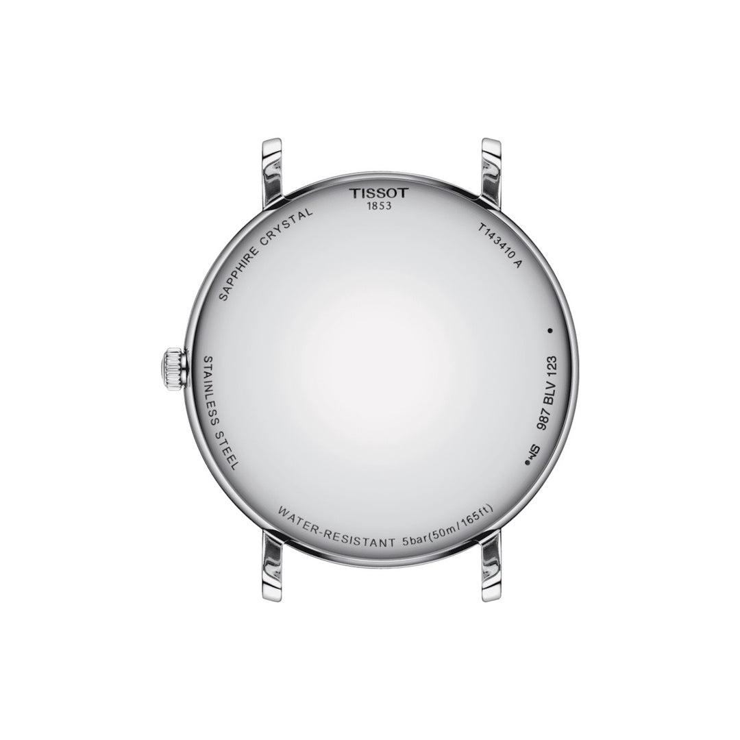 Tissot orologio Everytime 40mm bianco quarzo acciaio T143.410.16.033.00