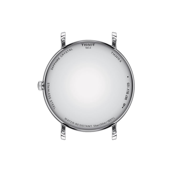 Tissot orologio Everytime 40mm bianco quarzo acciaio T143.410.16.033.00