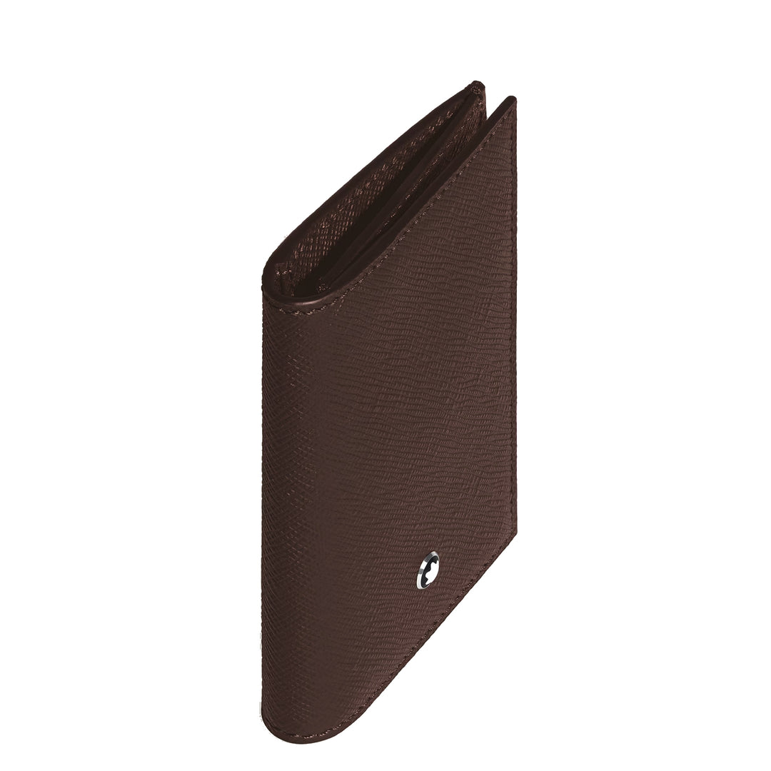 Montblanc portacarte 2 tasche pelle Sartorial ebony colour 223043