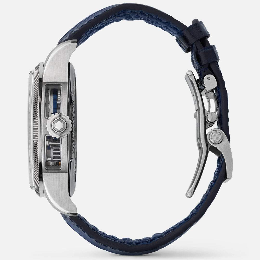 Montblanc orologio 1858 The Unveiled Minerva Chronograph Edizione Limitata - 100 esemplari 43mm scheletrico manuale acciaio 133296