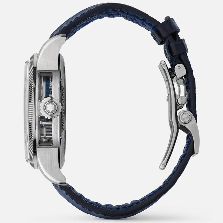 Montblanc orologio 1858 The Unveiled Minerva Chronograph Edizione Limitata - 100 esemplari 43mm scheletrico manuale acciaio 133296