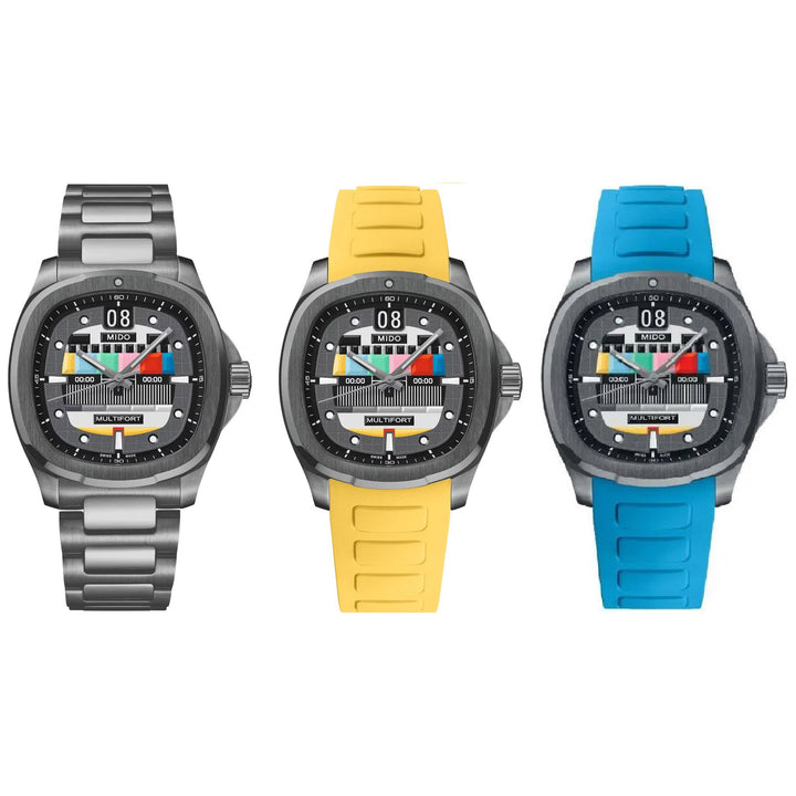 Mido orologio Multifort TV Big Date S01E02 40mm grigio automatico acciaio finitura PVD antracite M049.526.33.081.01