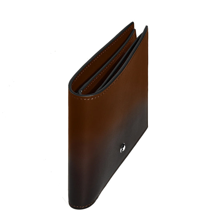 Montblanc portafoglio 8 scomparti Meisterstück sfumato marrone 220317