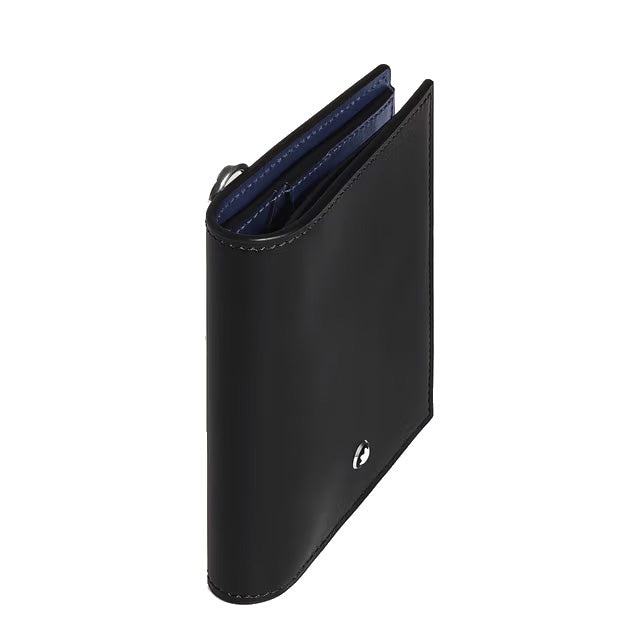 Montblanc portafoglio compatto 6 tasche pelle Meisterstück nero 221322