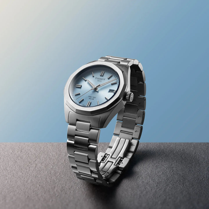Tissot PRC 100 Solar 39mm azzurro quarzo acciaio T151.822.11.351.00