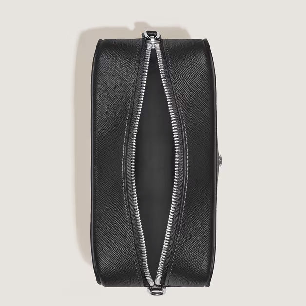 Montblanc trousse da toilette piccola pelle Sartorial nero 221572