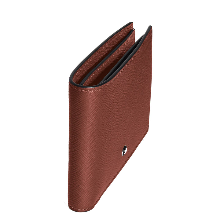 Montblanc portafoglio 6 Tasche pelle sartorial quercia rossa 223011