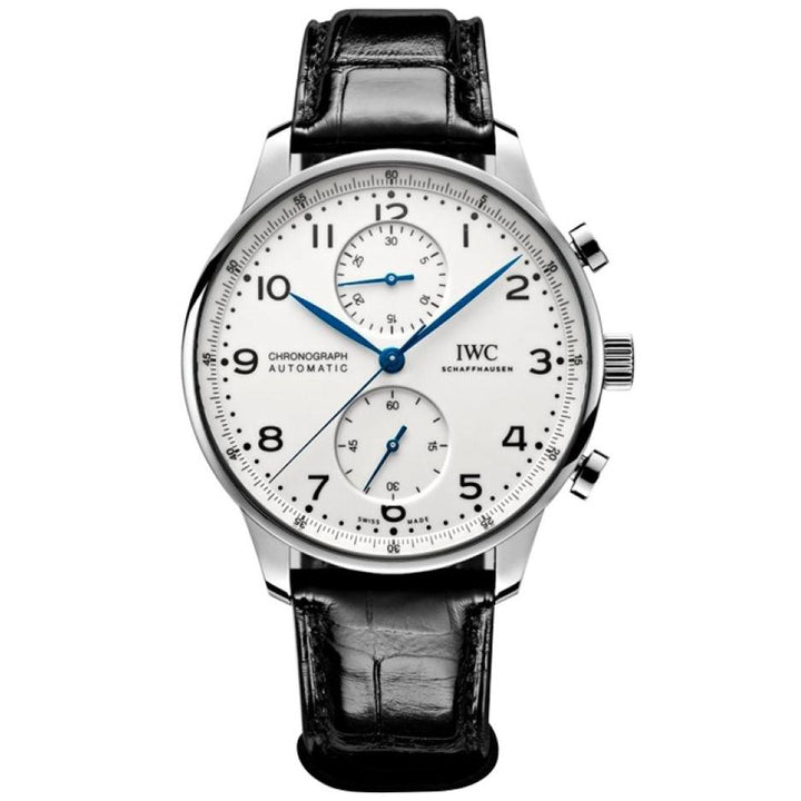 IWC spezzoni cinturino standard alligatore nero lucido 20/18 per fibbia Ardiglione IWA24351