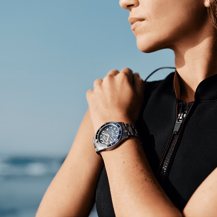 Mido orologio Ocean Star 39mm blu automatico acciaio M026.907.11.041.00