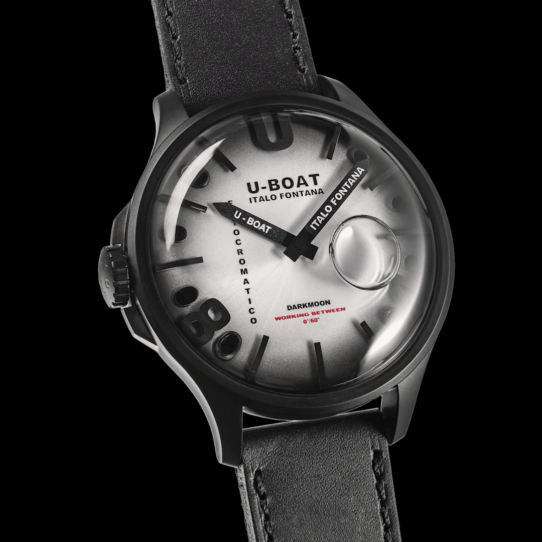 U-BOAT orologio Darkmoon Kama PVD Grey 46,50mm grigio quarzo acciaio PVD grigio 3339